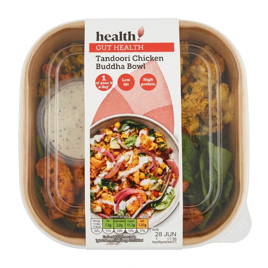 Health Gut Health Tandoori Chicken Buddha Bowl 300g