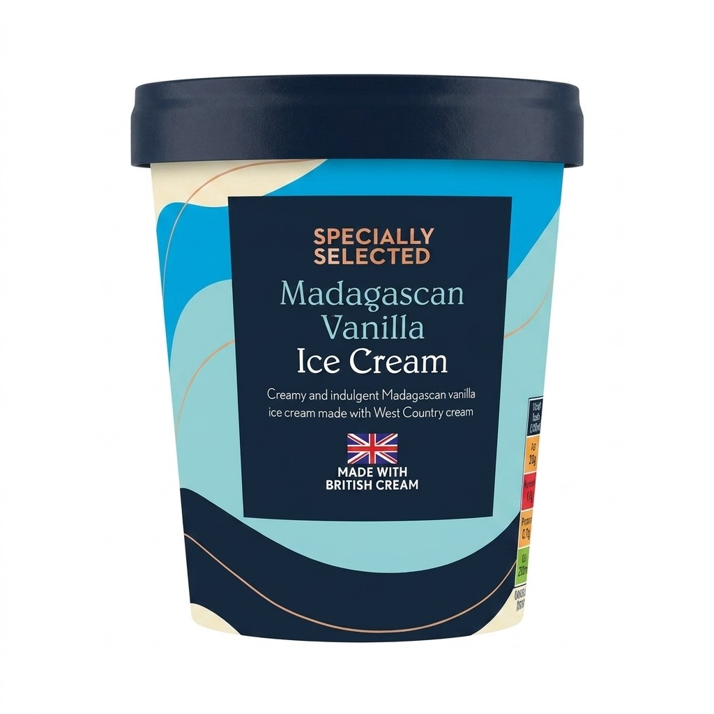 Specially Selected Madagascan Vanilla Ice Cream 480ml