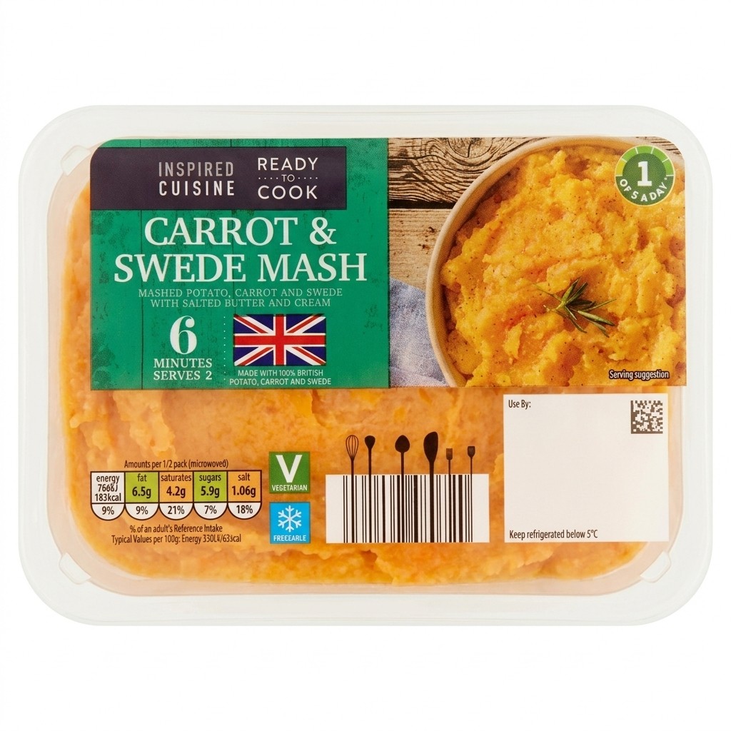 Inspired Cuisine Carrot & Swede Mash 450g