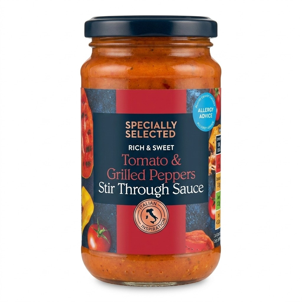Specially Selected Tomato & Grilled Peppers Stir Through Sauce 190g