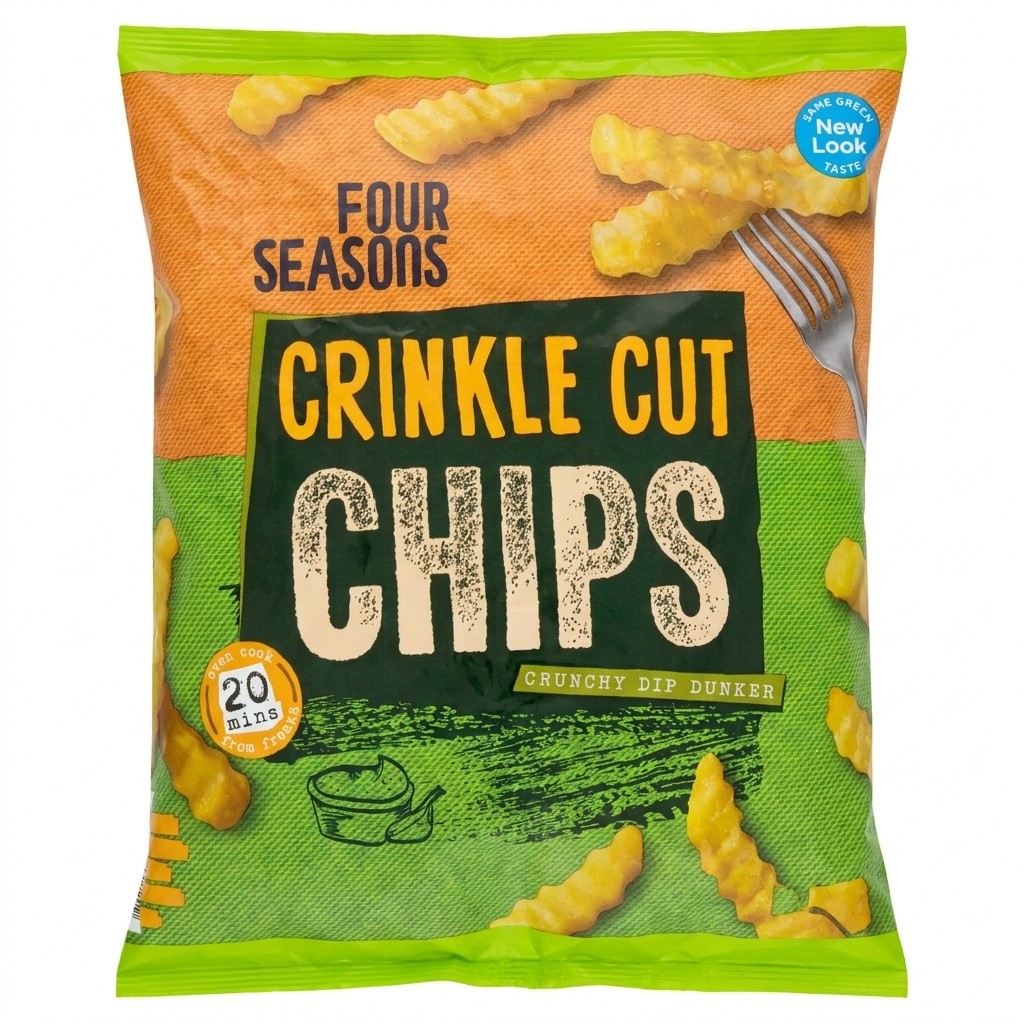 Four Seasons Crinkle Cut Chips 1.5kg