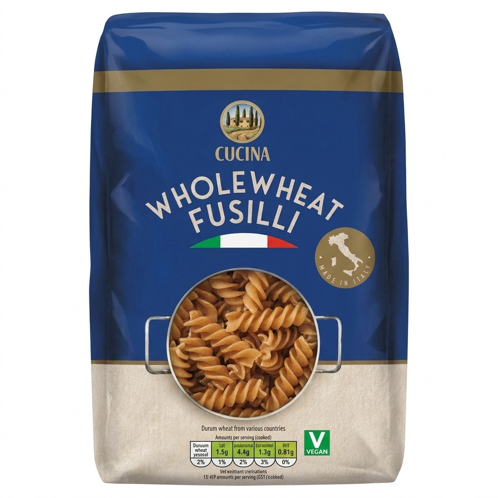 Cucina Wholewheat Fusilli 500g