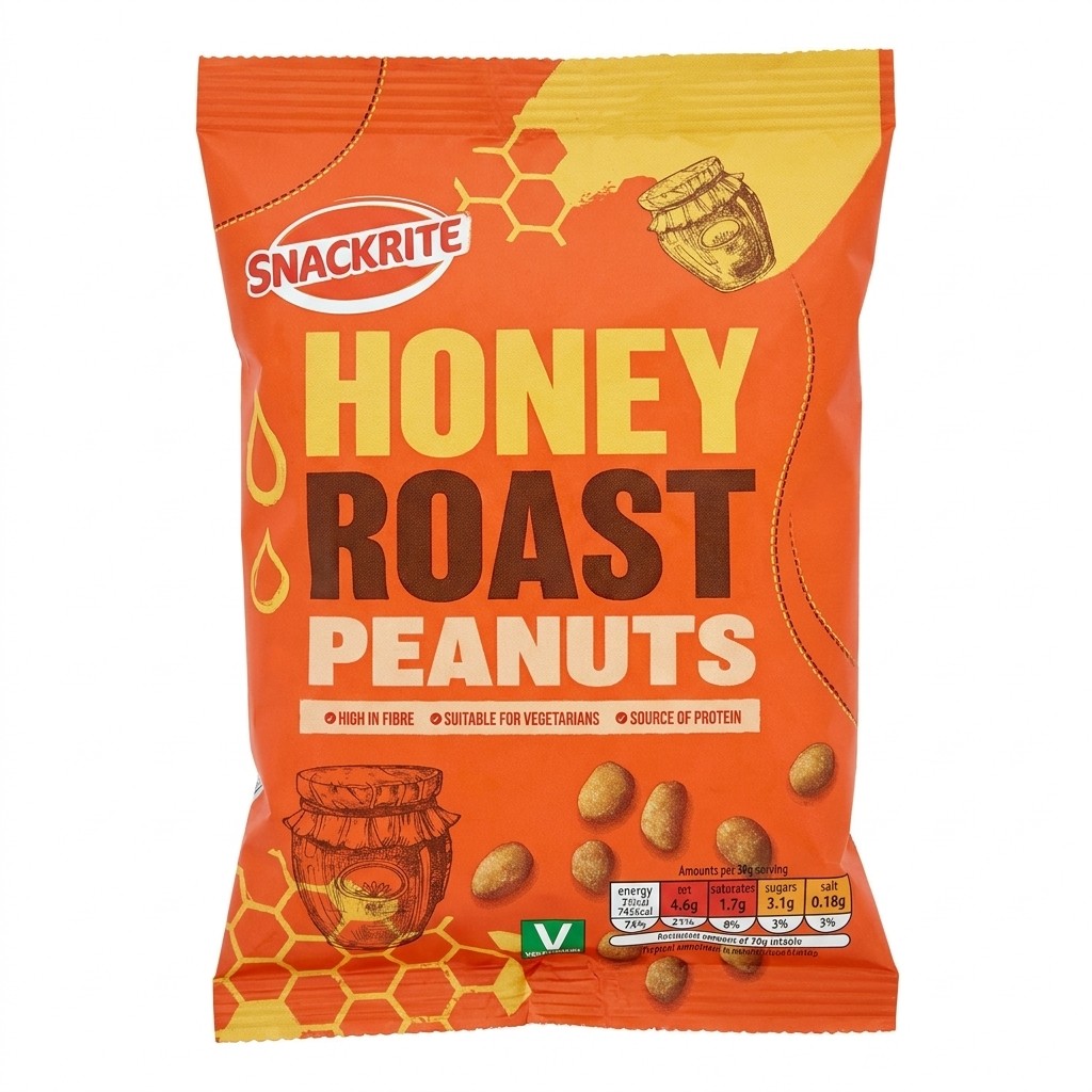 Snackrite Honey Roast Peanuts 200g