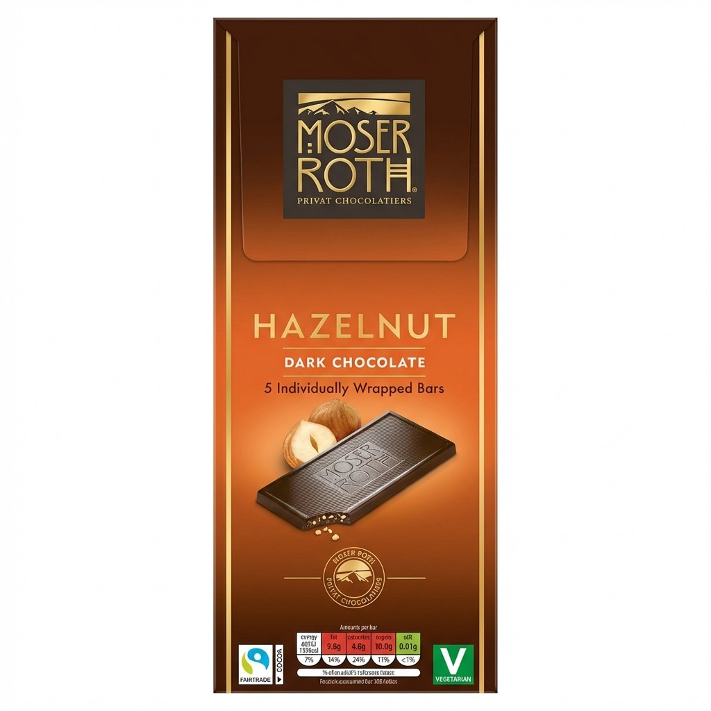Moser Roth Hazelnut Dark Chocolate 125g
