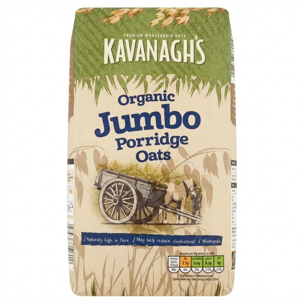 Kavanagh's Organic Jumbo Porridge Oats 1kg