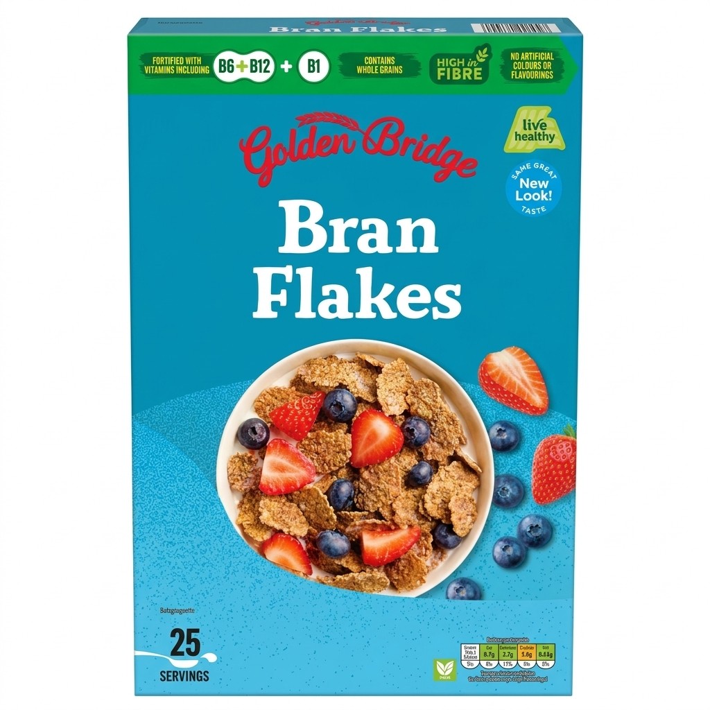 Golden Bridge Bran Flakes 750g