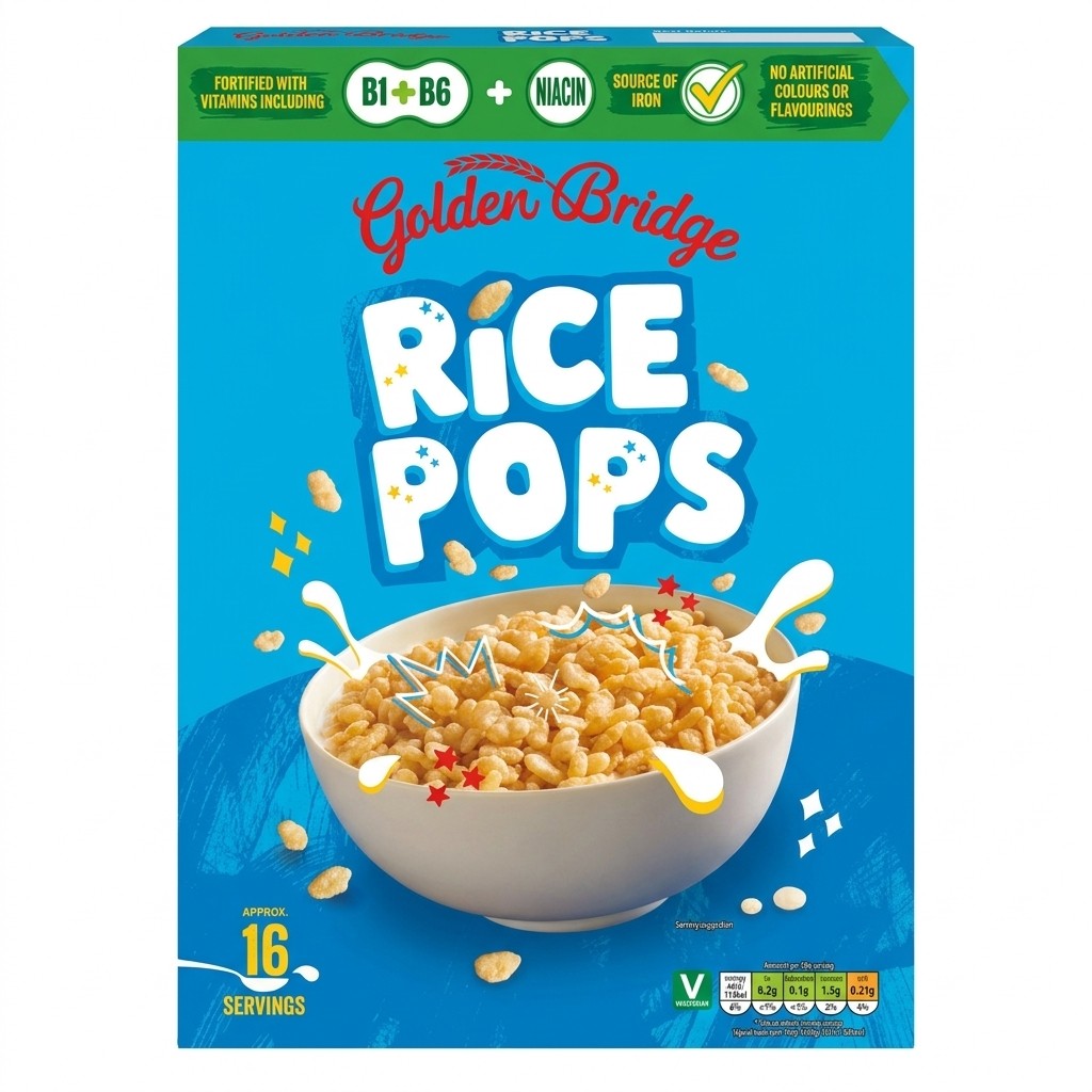 Golden Bridge Rice Pops 500g