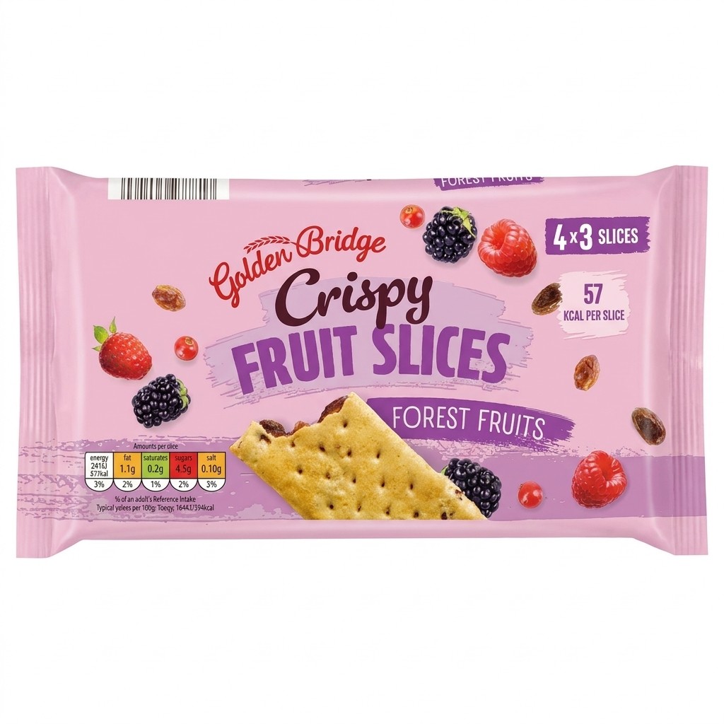Golden Bridge Crispy Fruit Slices Forest Fruits 174g