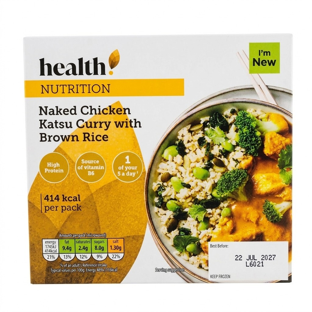 health! Naked Chicken Katsu Curry with Brown Rice 400g