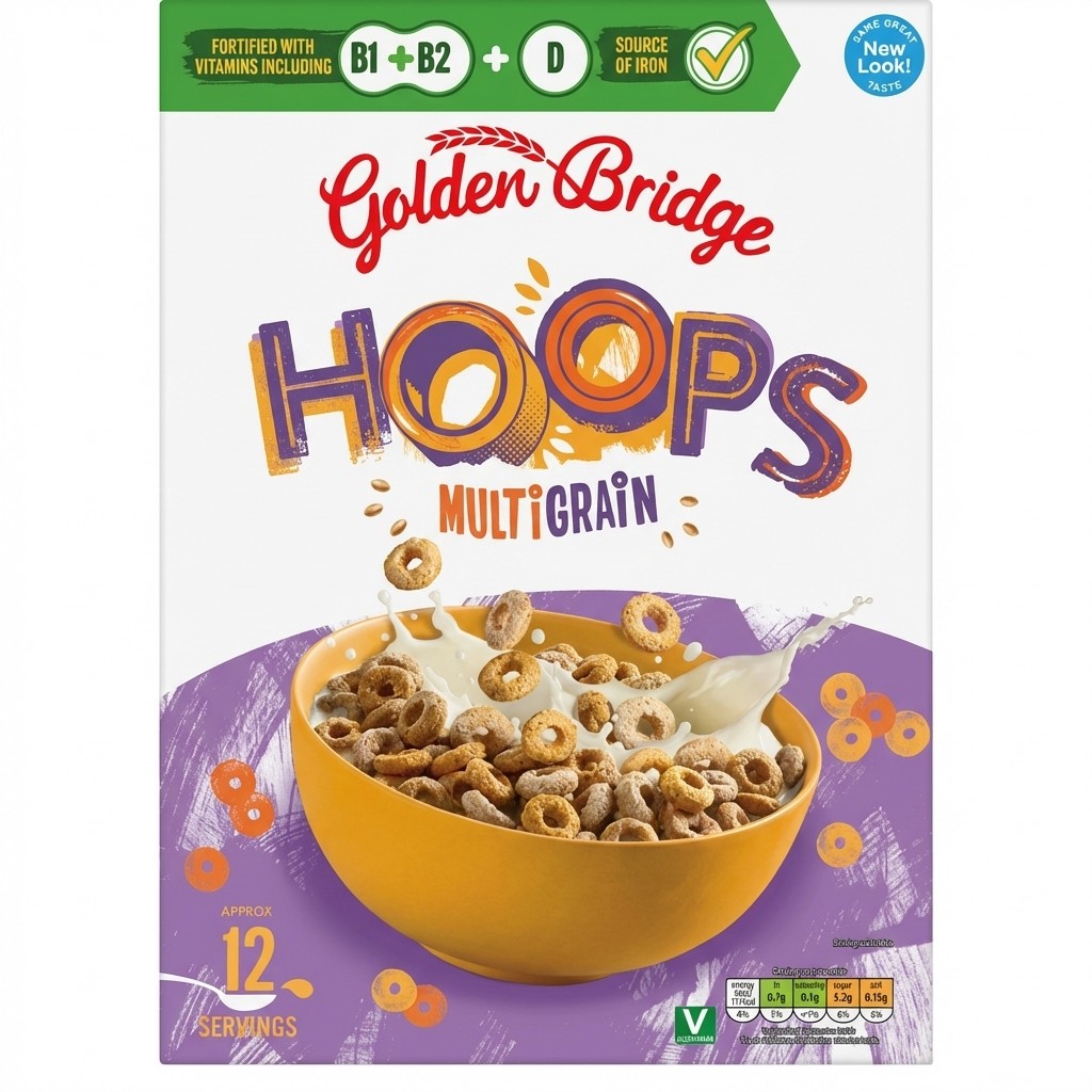 Golden Bridge Hoops Multigrain 375g
