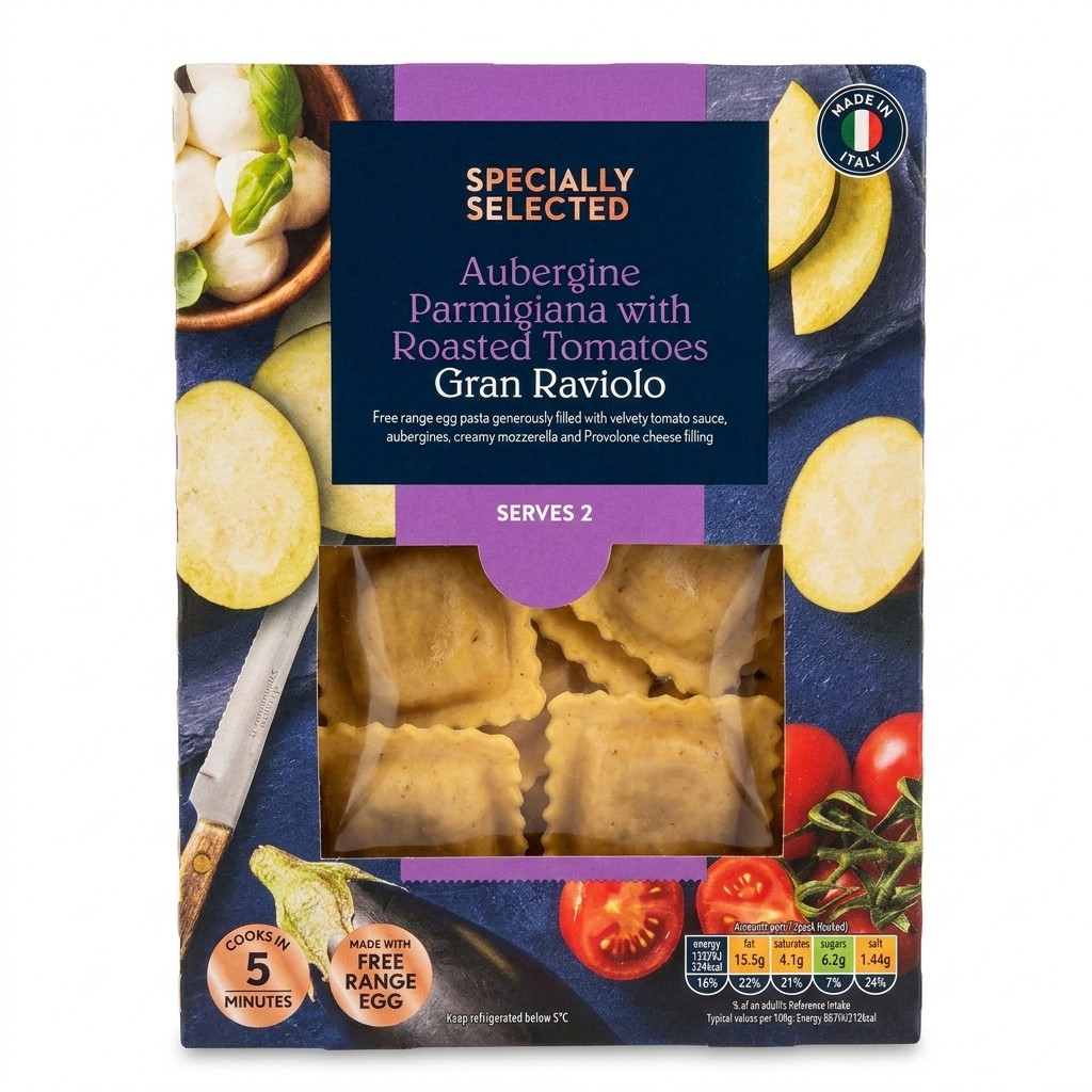 Specially Selected Aubergine Parmigiana Gran Raviolo 250g