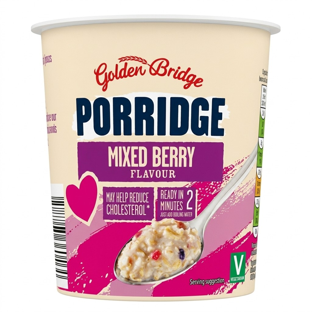 Golden Bridge Porridge Mixed Berry 207g