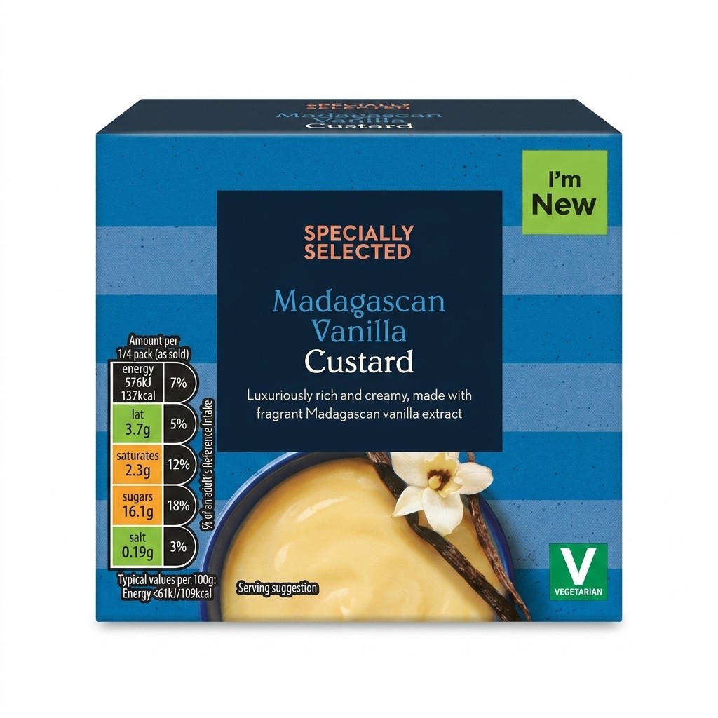 Specially Selected Madagascan Vanilla Custard 500g
