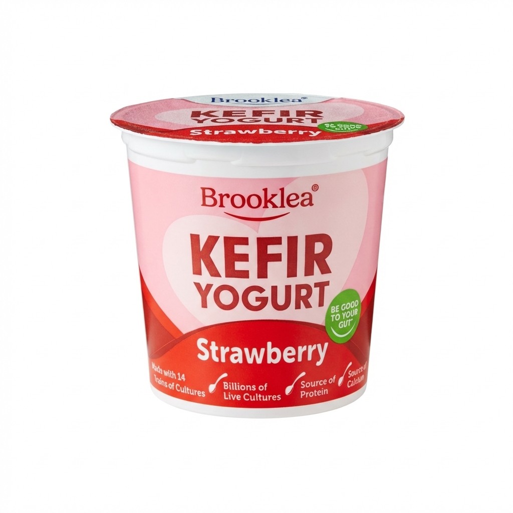 Brooklea Kefir Yogurt Strawberry 350g