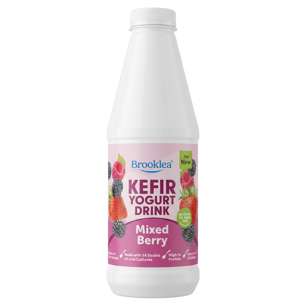 Brooklea Kefir Yogurt Drink Mixed Berry 750g