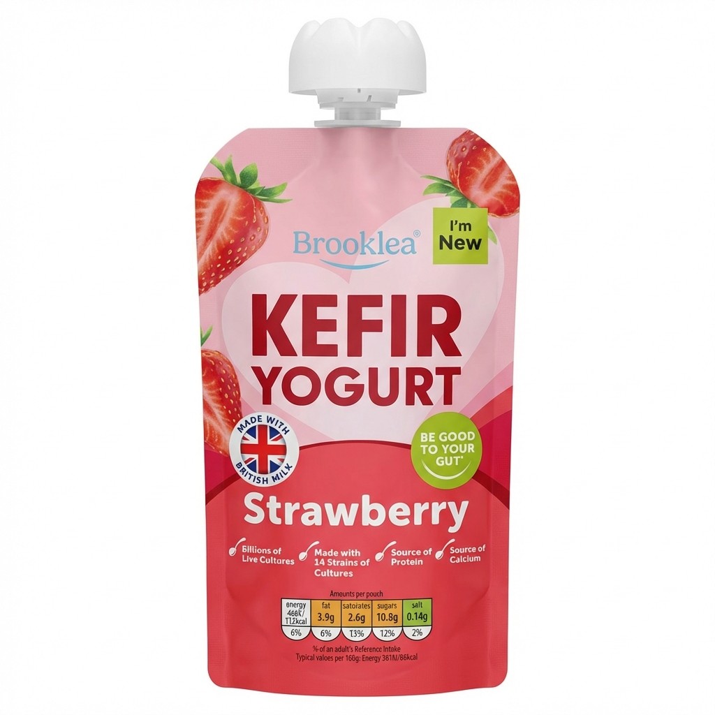 Brooklea Kefir Yogurt Strawberry 130g