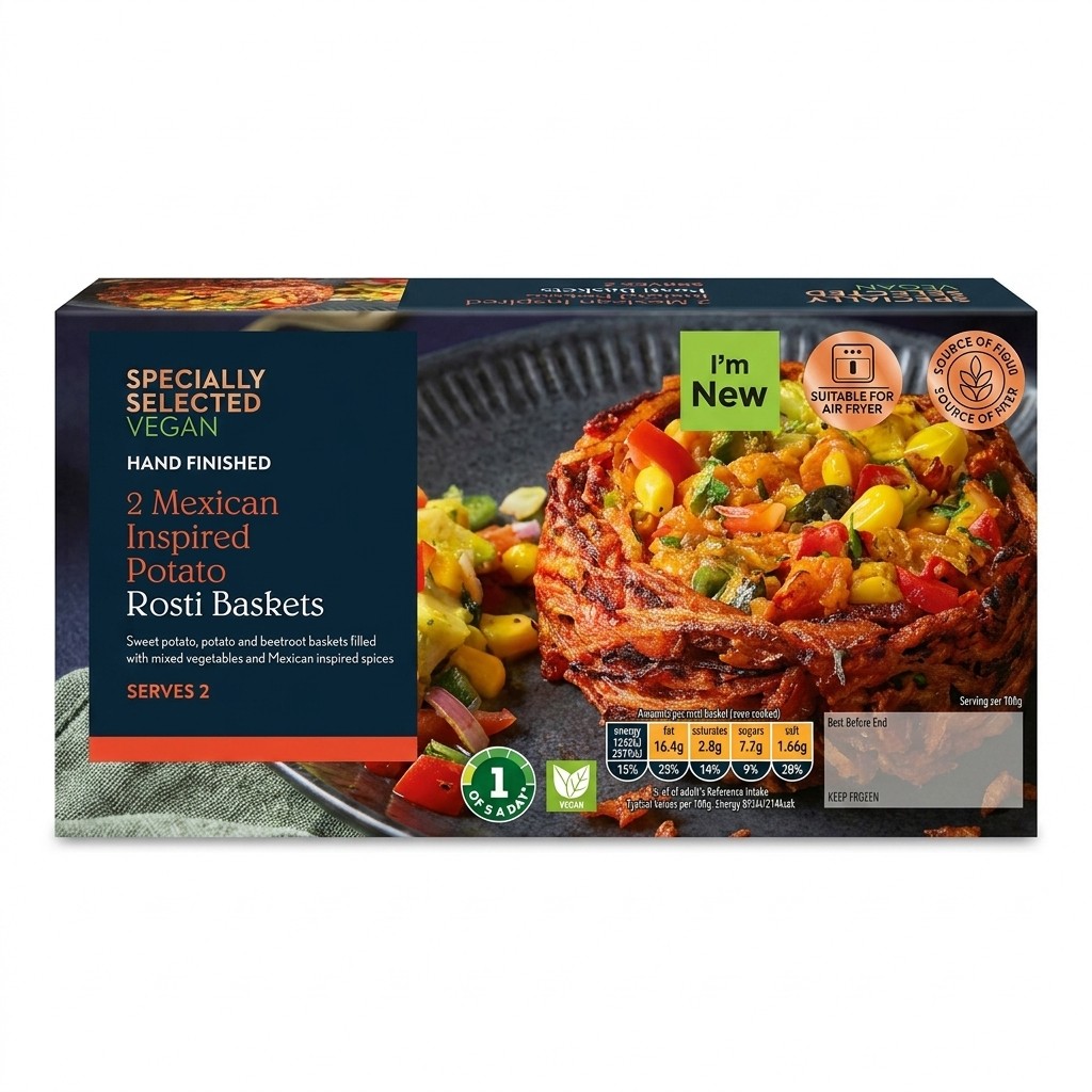 Specially Selected 2 Mexican Inspired Potato Rosti Baskets 300g