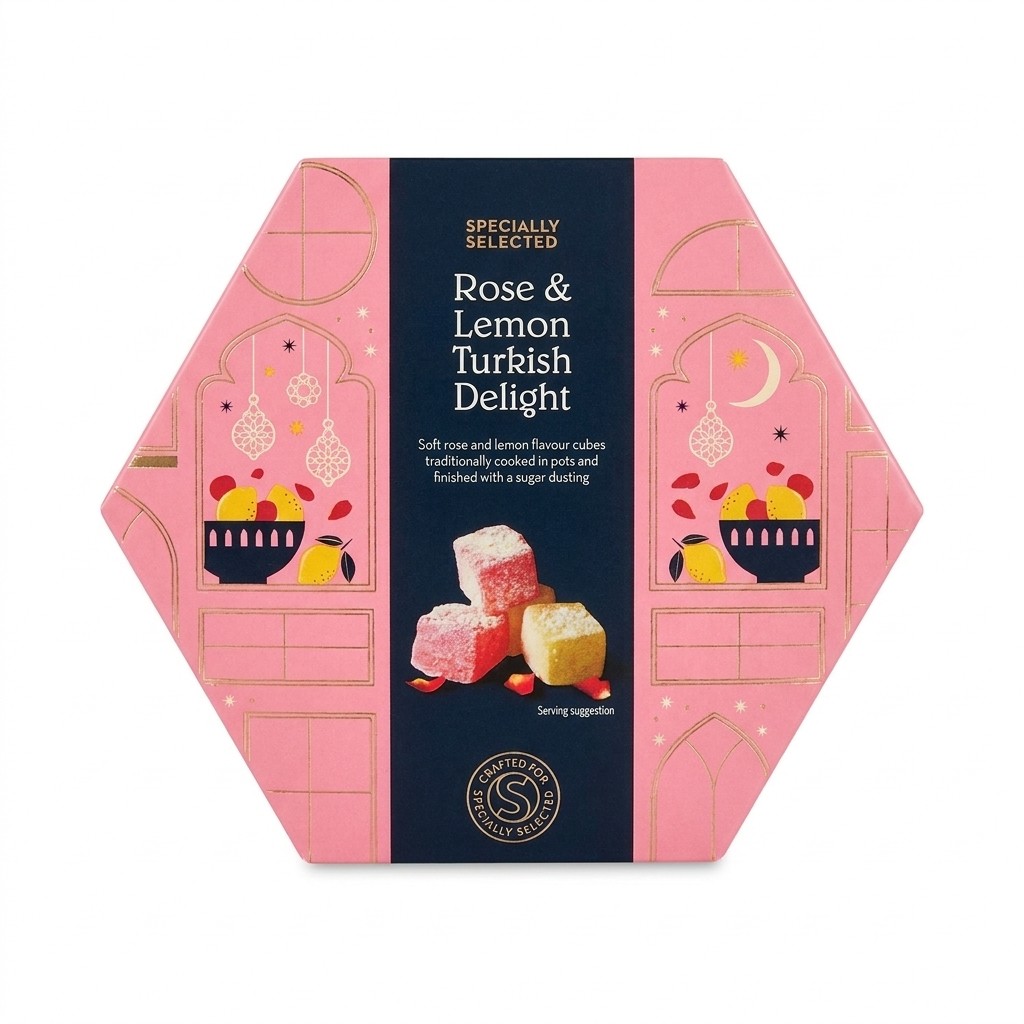 Specially Selected Rose & Lemon Turkish Delight 300g