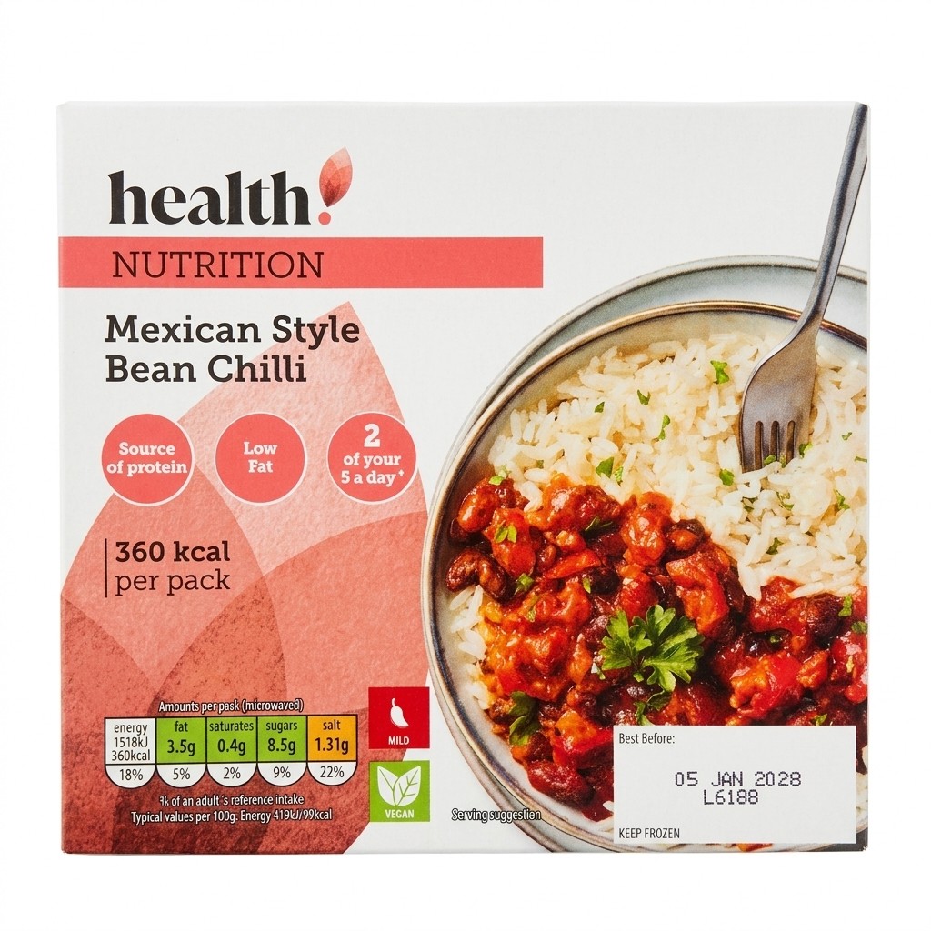 health! Nutrition Mexican Style Bean Chilli 400g