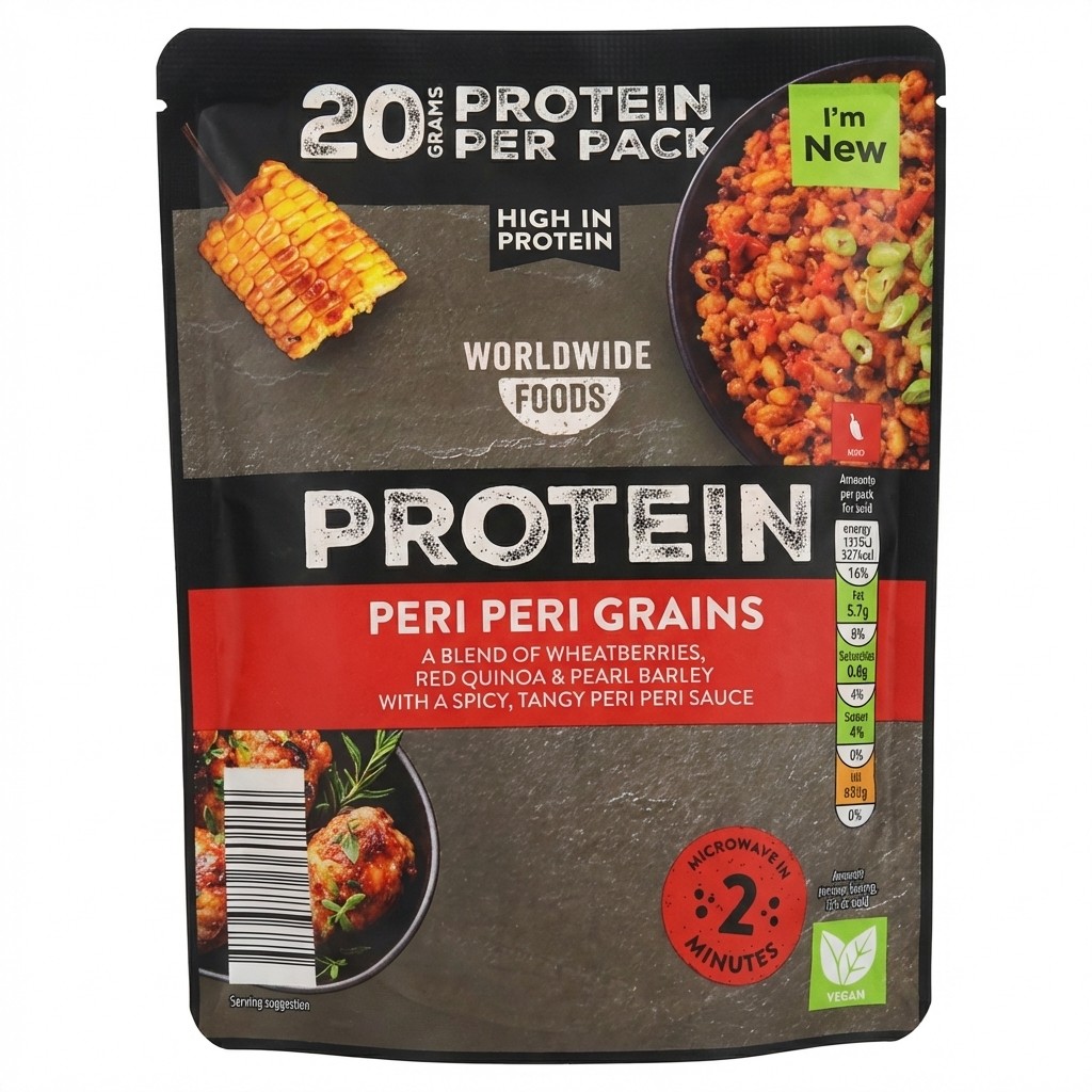 Worldwide Foods Protein Peri Peri Grains 250g