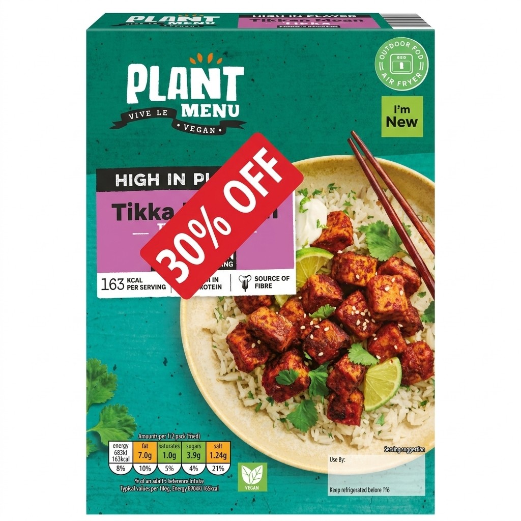 Plant Menu Tikka Tempeh Pieces 200g
