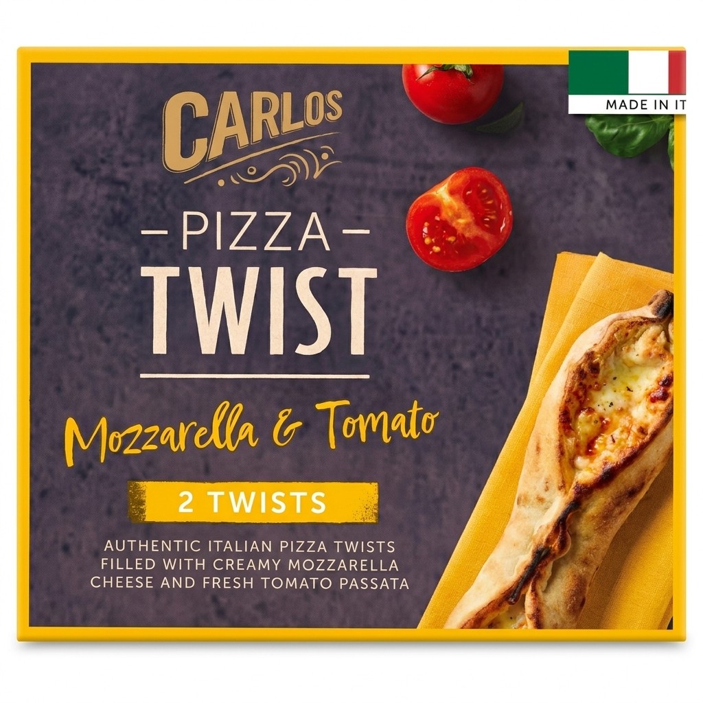 Carlos Pizza Twist Mozzarella & Tomato 300g