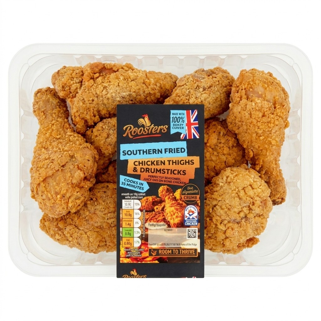 Roosters Southern Fried Chicken Thighs & Drumsticks 800g