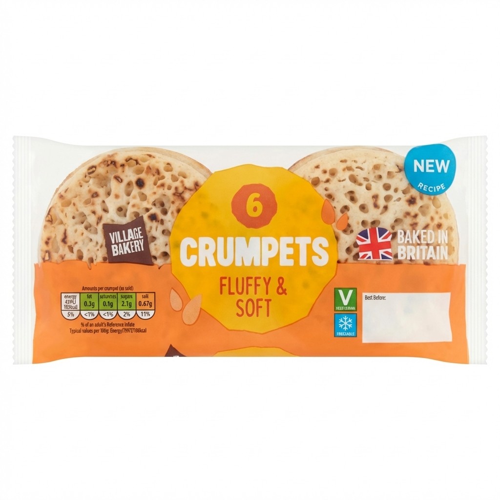 Village Bakery Crumpets 6pcs