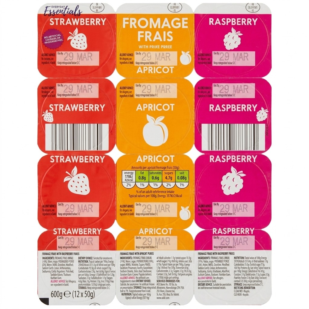 Everyday Essentials Fromage Frais with Apricot Puree 600g