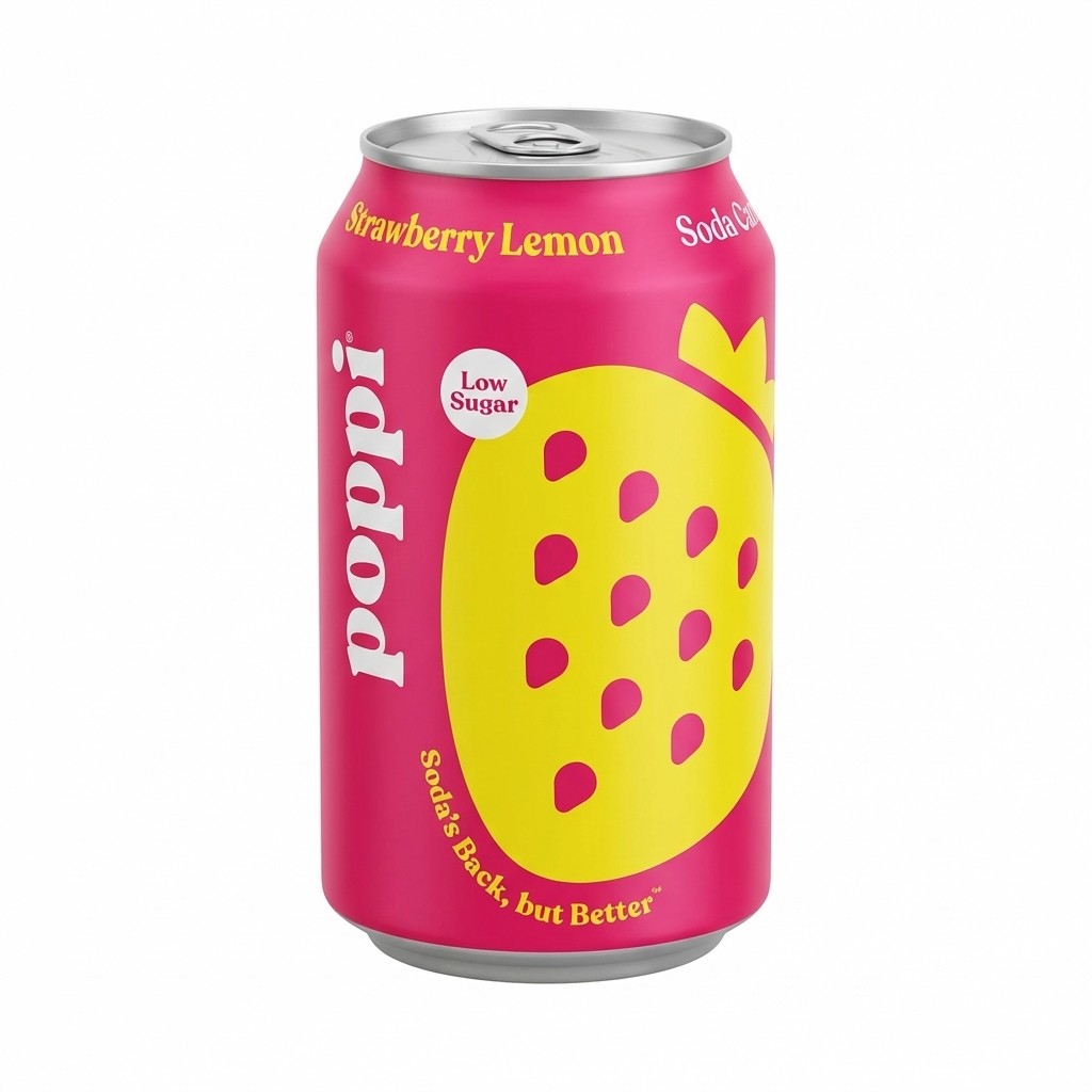 Poppi Strawberry Lemon Soda 330ml