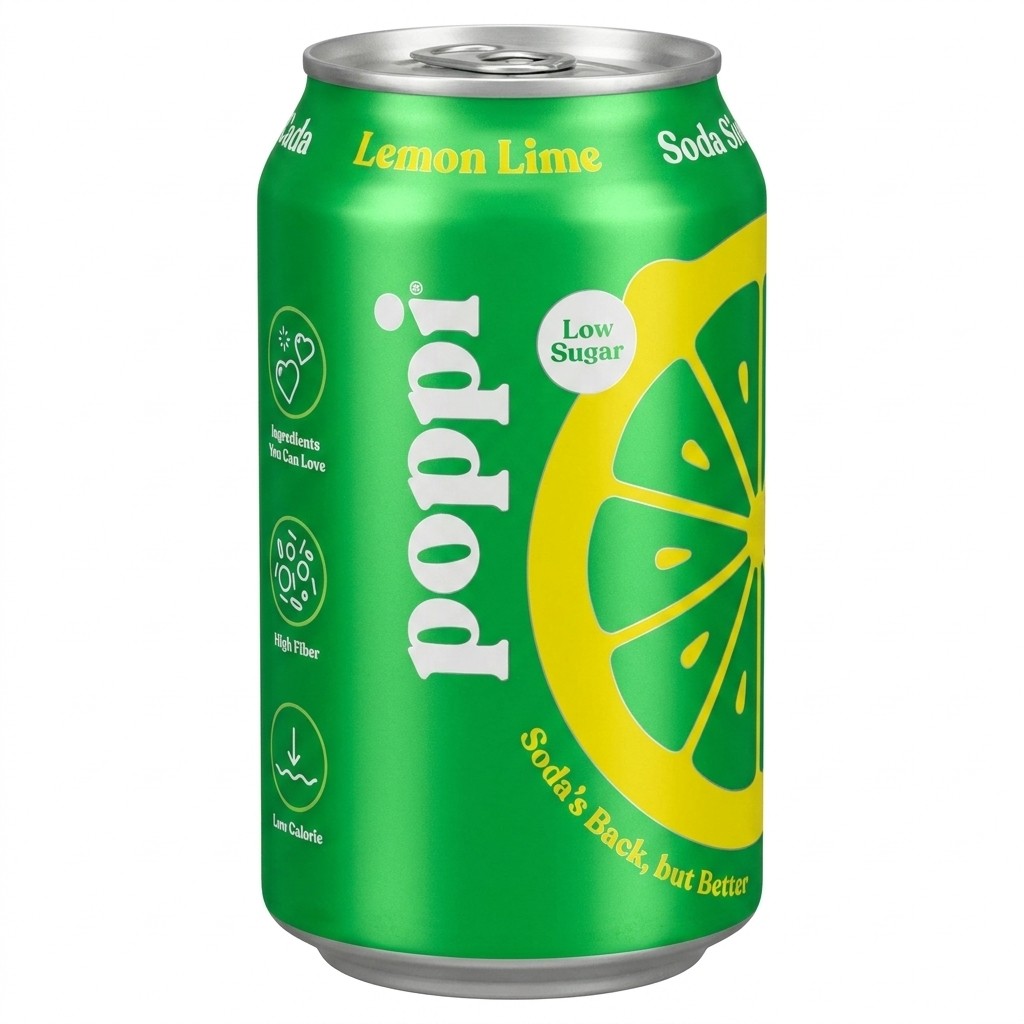 Poppi Lemon Lime Soda 330ml