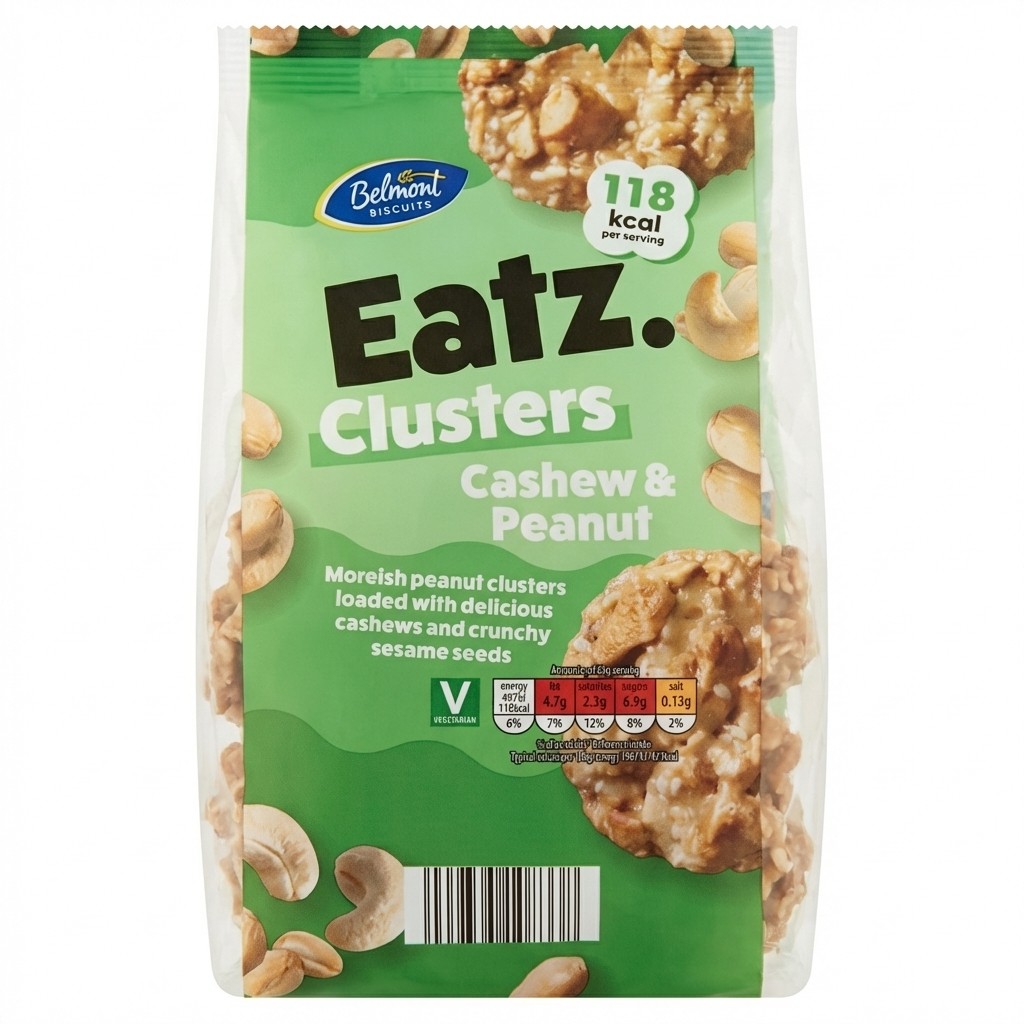 Belmont Eatz Clusters Cashew & Peanut 150g