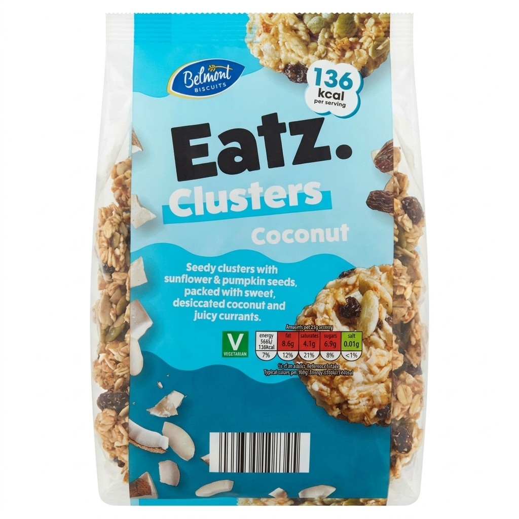 Belmont Eatz Clusters Coconut 150g