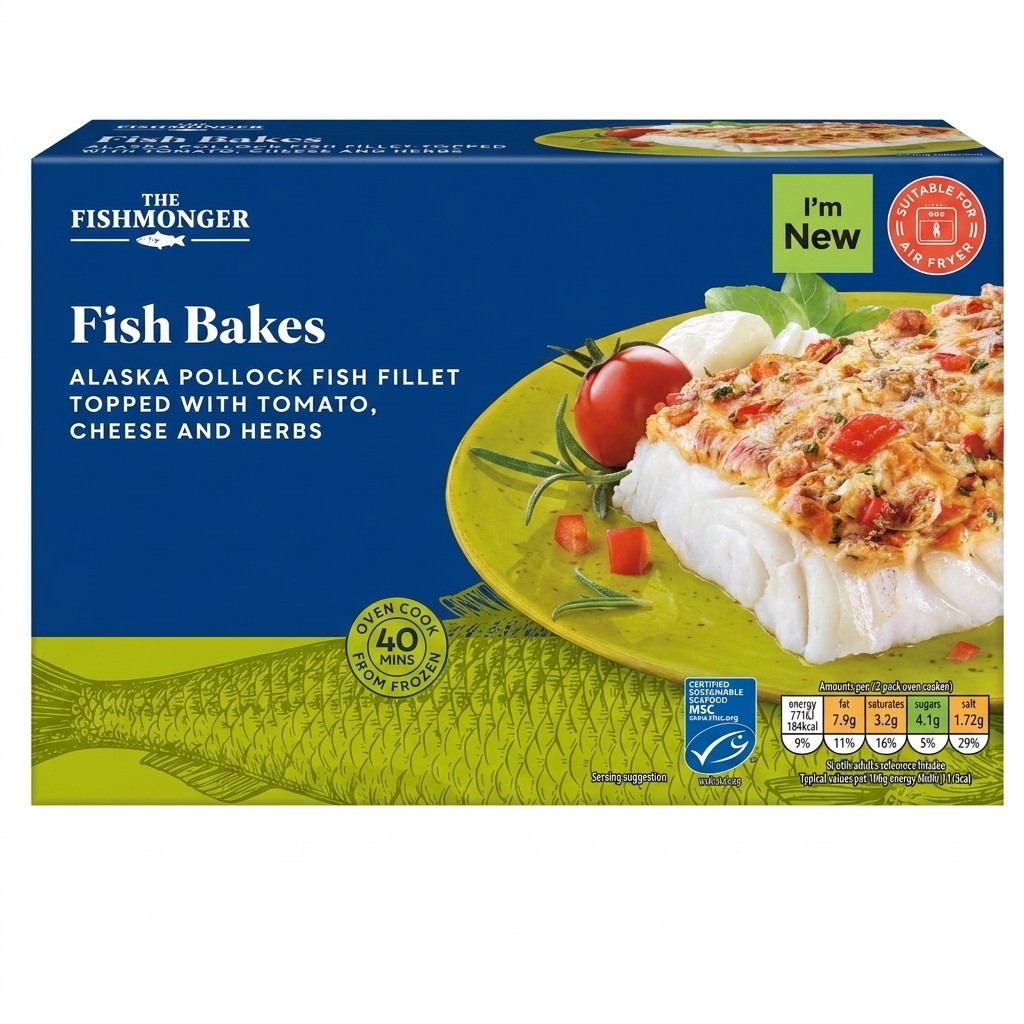 The Fishmonger Fish Bakes 400g