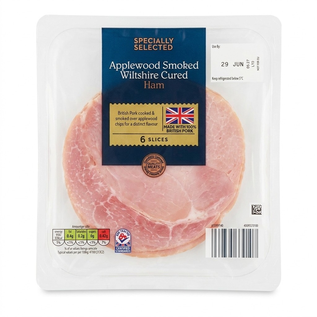Specially Selected Applewood Smoked Wiltshire Cured Ham 120g
