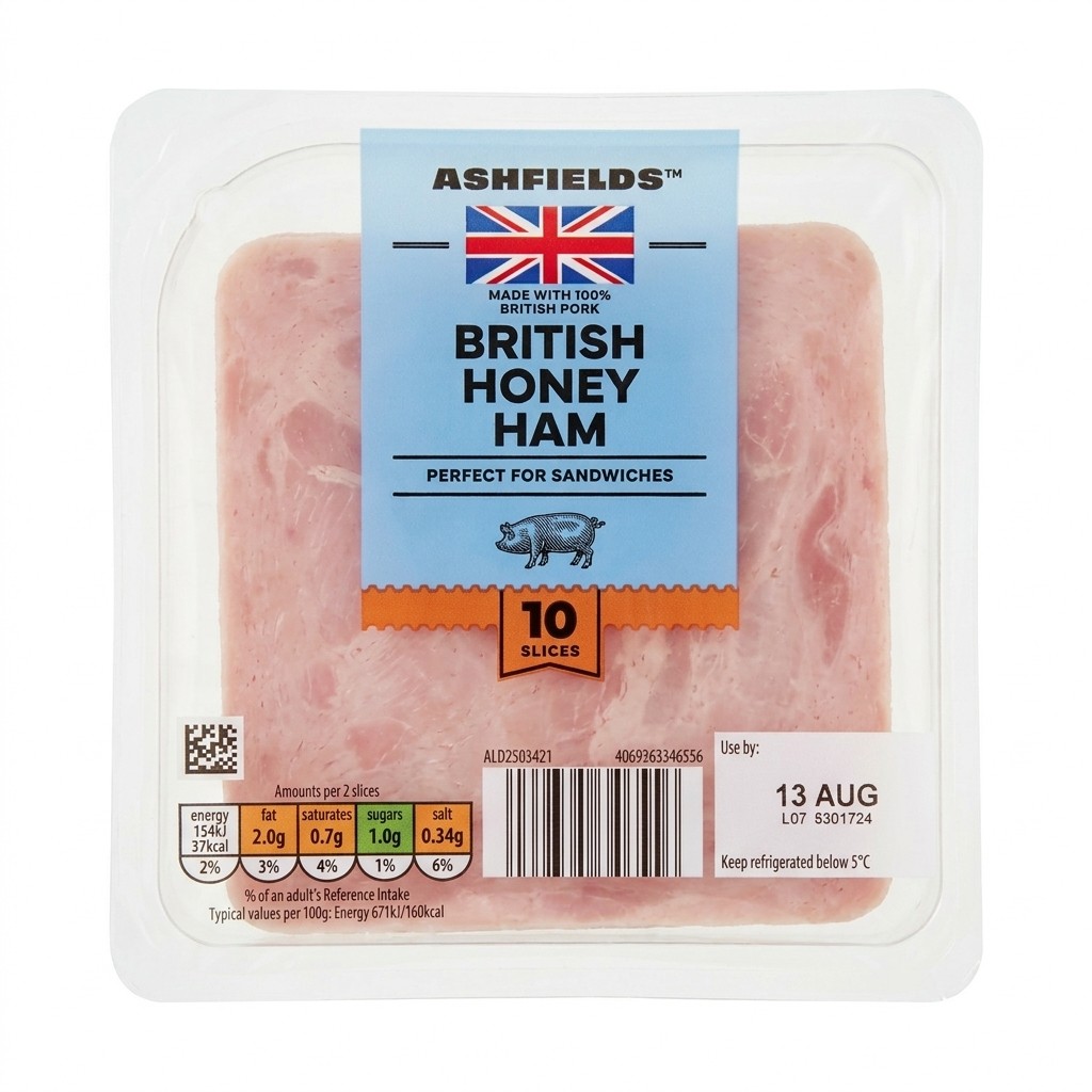 Ashfields British Honey Ham 115g