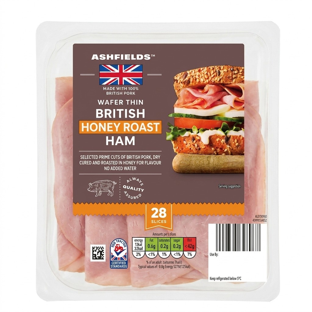 Ashfields British Honey Roast Ham 375g