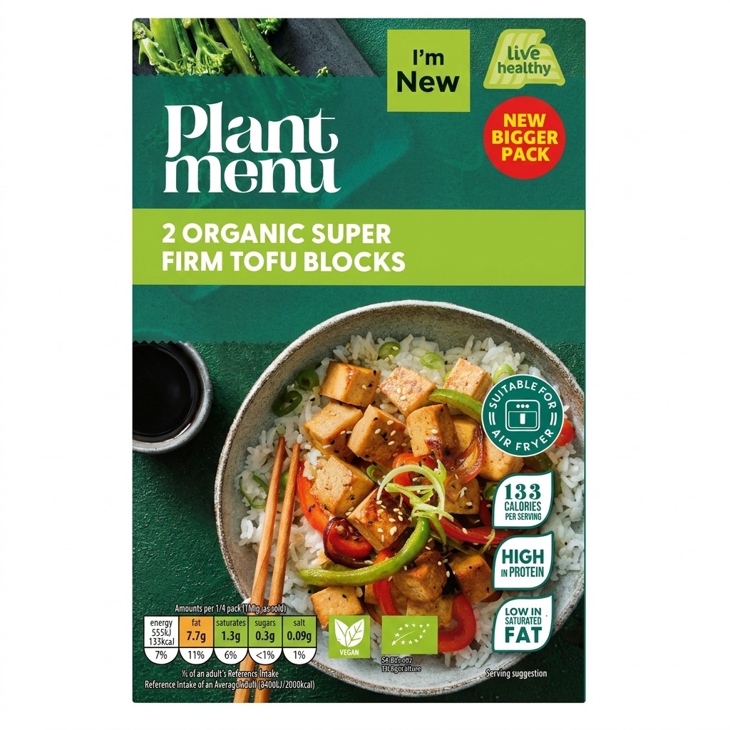 Plant Menu 2 Organic Super Firm Tofu Blocks 400g