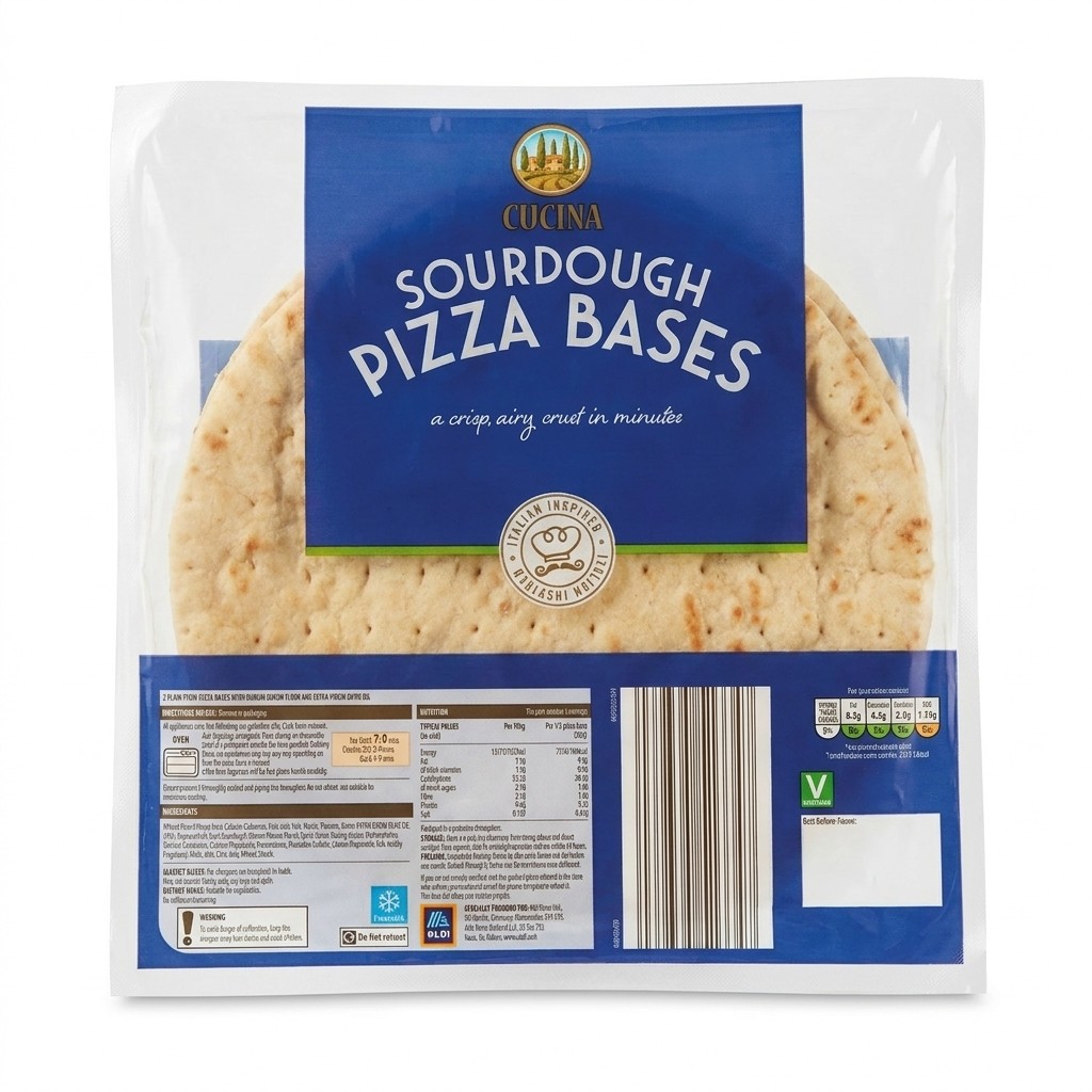 Cucina Sourdough Pizza Bases 220g
