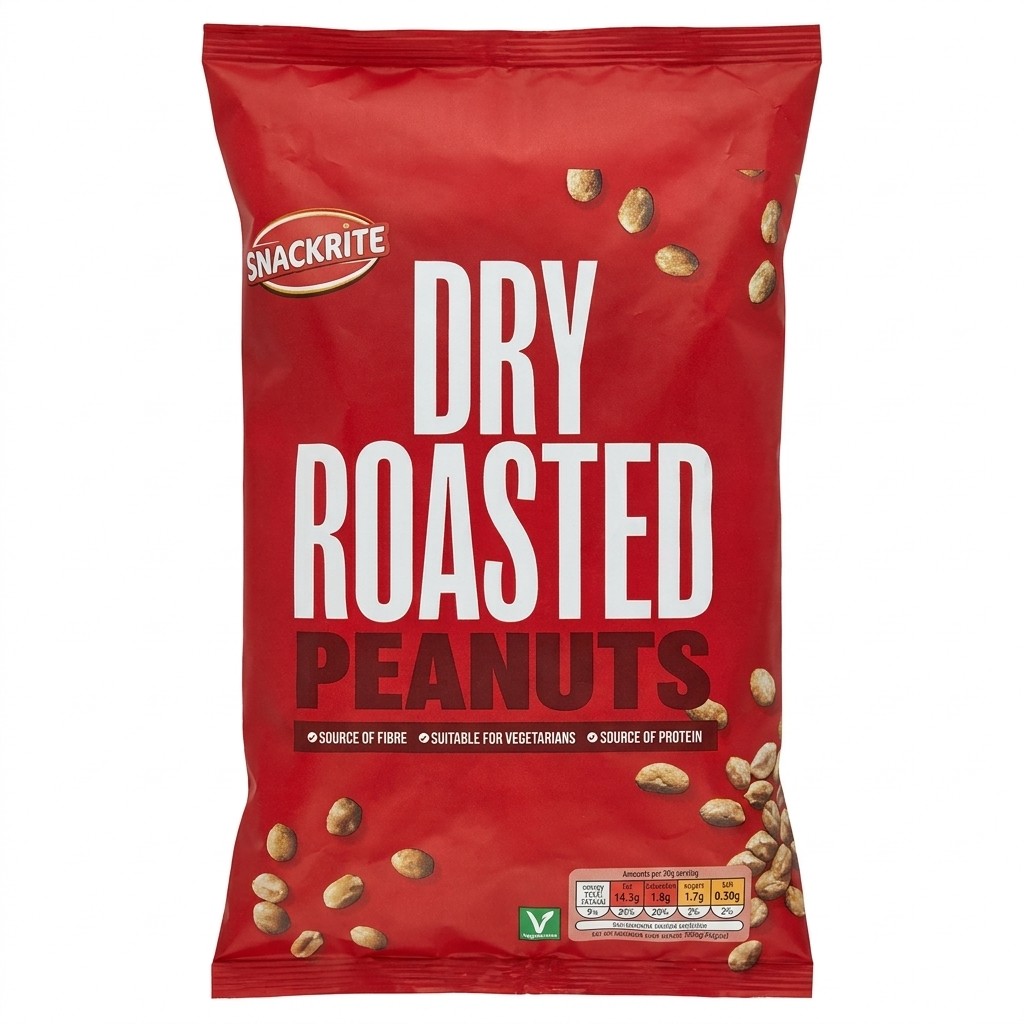Snackrite Dry Roasted Peanuts 500g