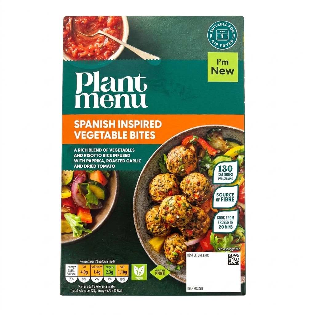 Plant Menu Spanish Inspired Vegetable Bites 200g