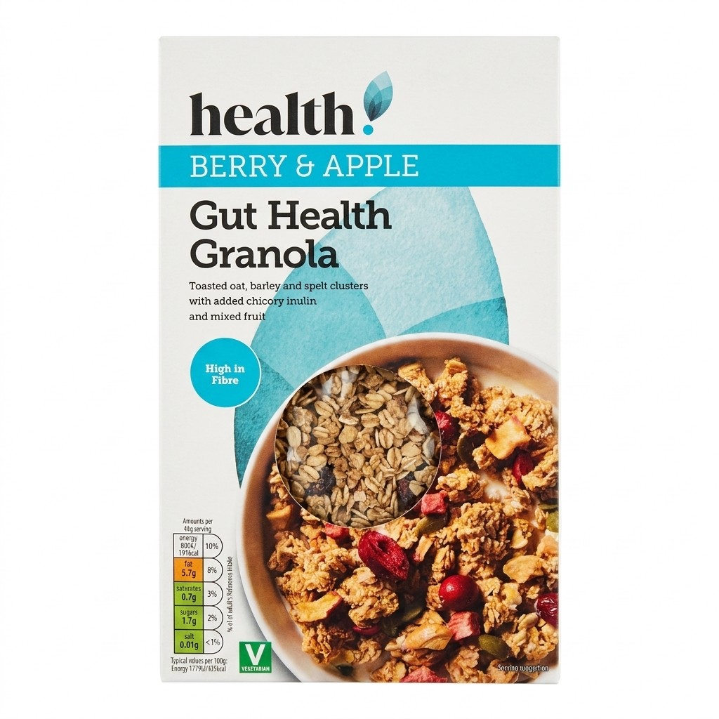 Health Berry & Apple Gut Health Granola 400g