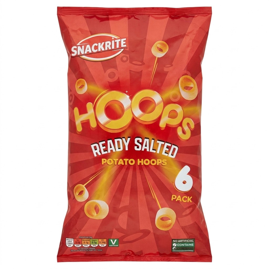 Snackrite Ready Salted Potato Hoops 150g