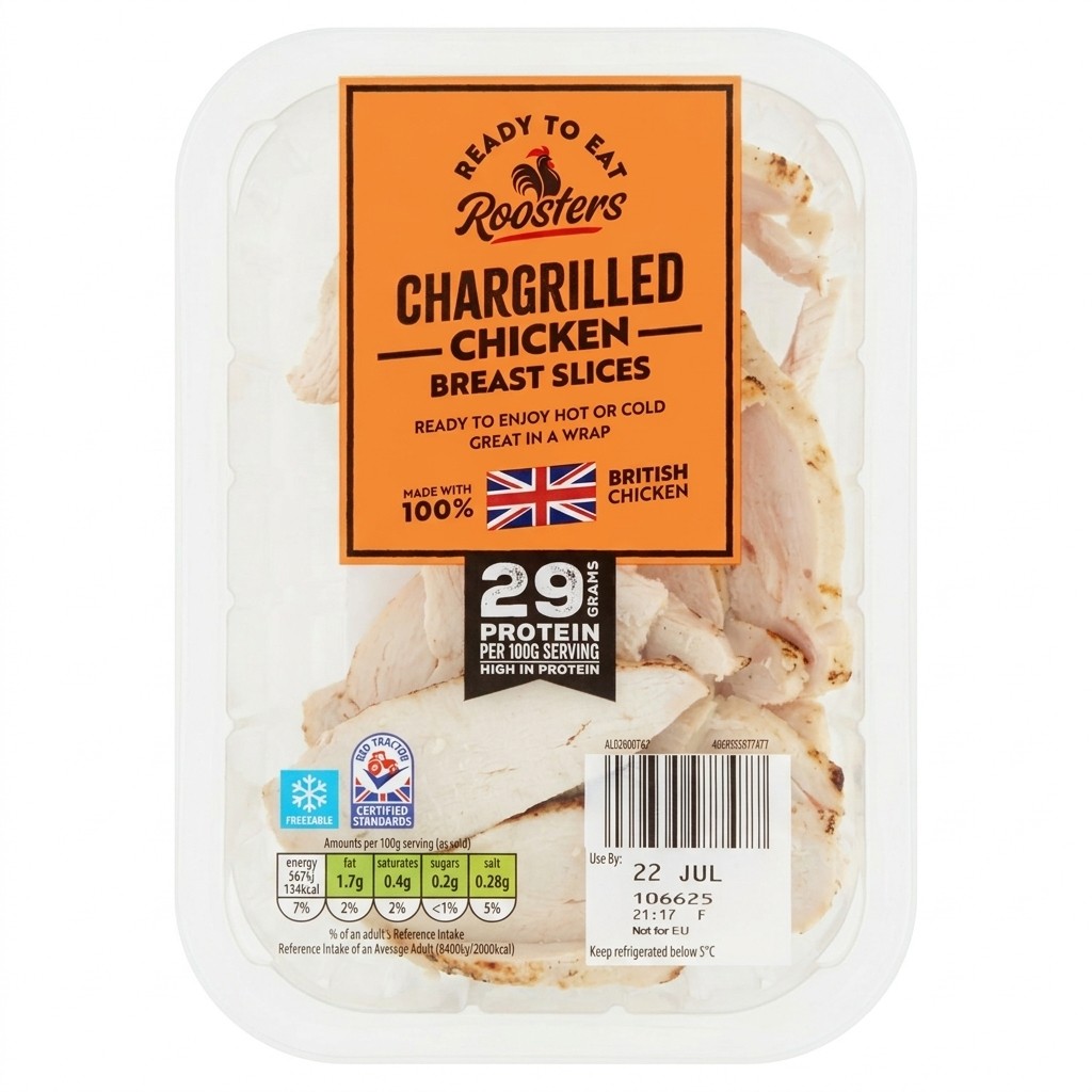 Roosters Chargrilled Chicken Breast Slices 180g