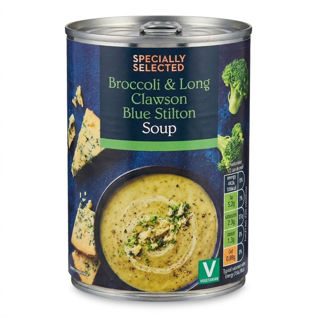 Specially Selected Broccoli & Long Clawson Blue Stilton Soup 400g