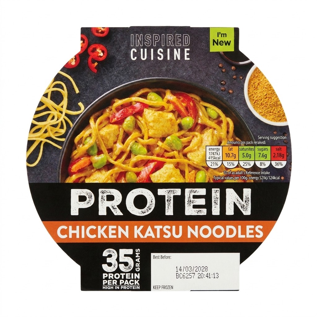 Inspired Cuisine Protein Chicken Katsu Noodles 350g