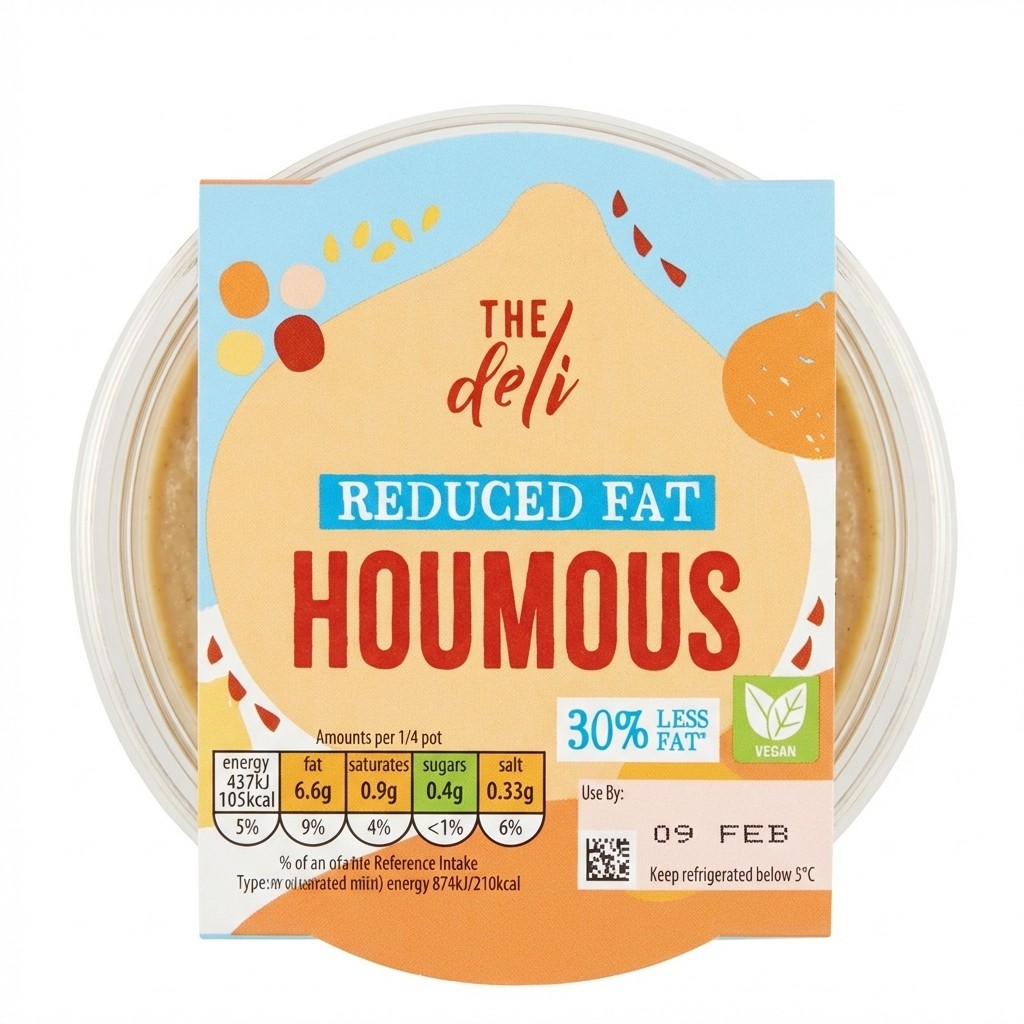 The Deli Reduced Fat Houmous 200g