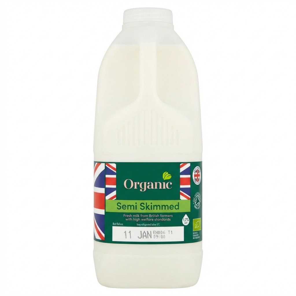 Organic Semi Skimmed Milk 2.272L