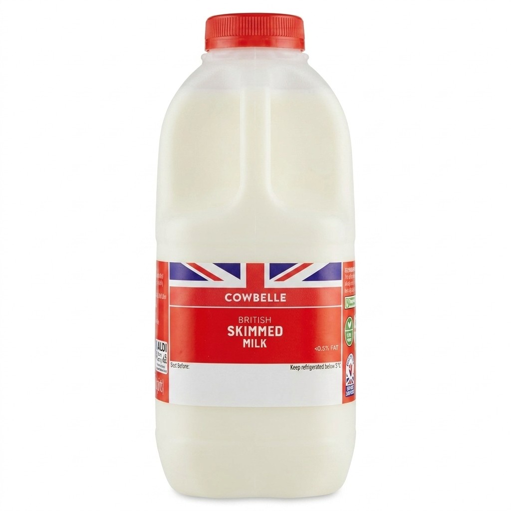Cowbelle British Skimmed Milk 2.27L
