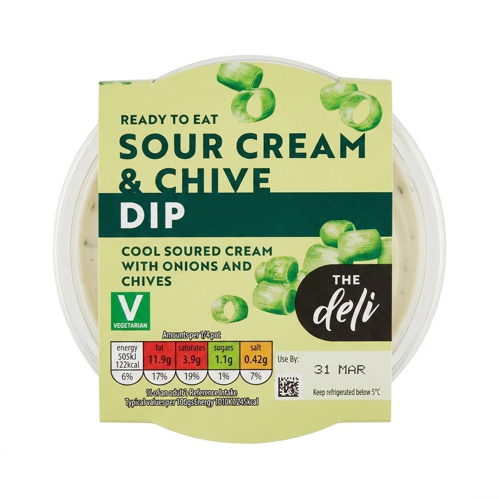 The Deli Sour Cream & Chive Dip 200g